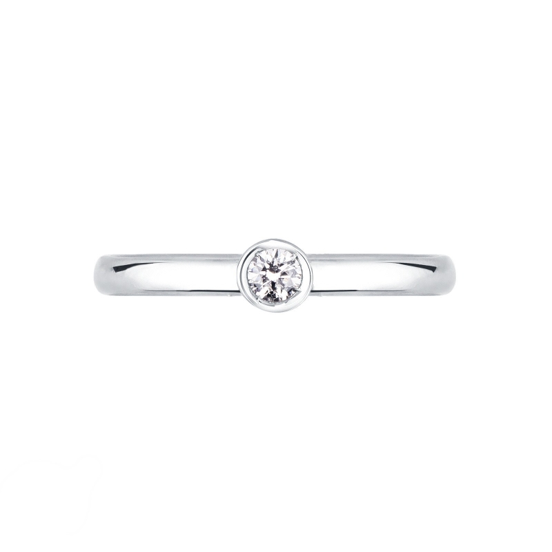 Solitario Sguardo 0,30 ct in Oro Bianco 18k