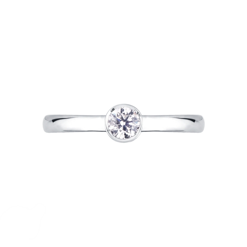 Anello da proposta Sguardo 0,40 ct Oro Bianco 18k