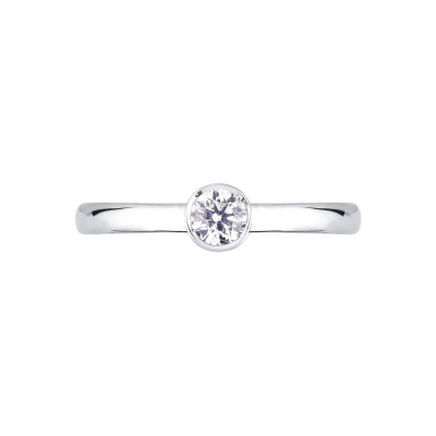 Anello da proposta Sguardo 0,40 ct Oro Bianco 18k