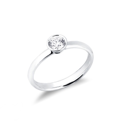 Anello da proposta Sguardo 0,40 ct Oro Bianco 18k