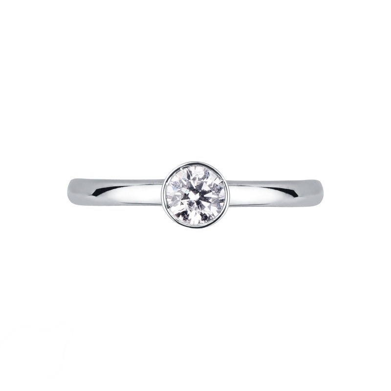  Anello fidanzamento Sguardo 0,50 ct Oro Bianco