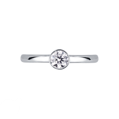  Anello fidanzamento Sguardo 0,50 ct Oro Bianco