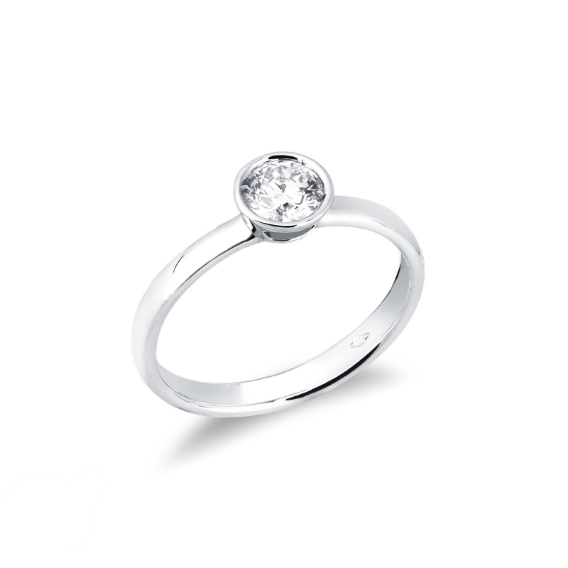 Anello fidanzamento Sguardo 0,50 ct Oro Bianco