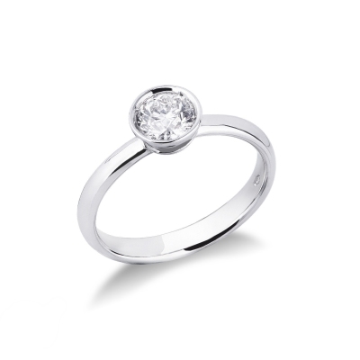 Anello fidanzamento Sguardo 0,70 ct Oro Bianco