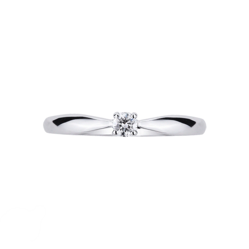 Anello solitario Prezioso con diamante 0.10 ct  