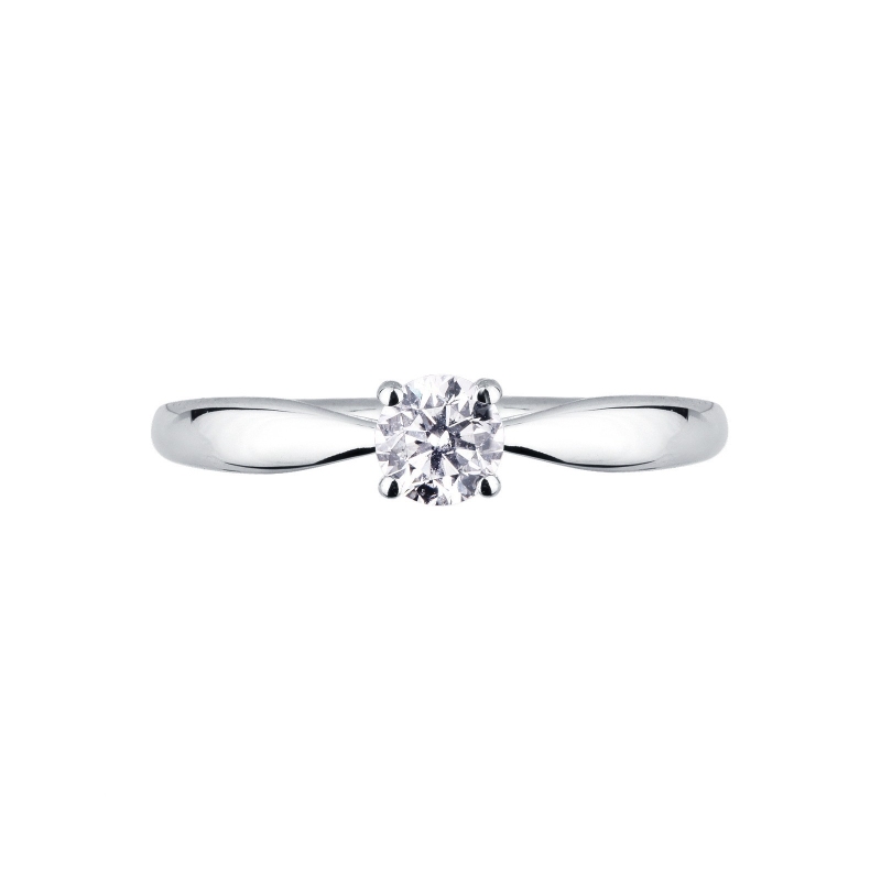 Anello da proposta Prezioso in oro bianco 0.40 ct 
