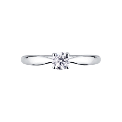 Anello da proposta Prezioso in oro bianco 0.40 ct 