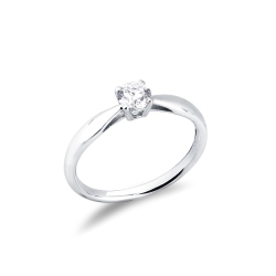 Anello da proposta Prezioso in oro bianco 0.40 ct 