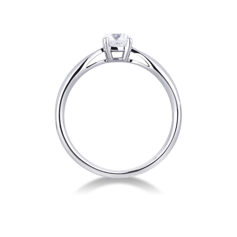 Anello con diamante Prezioso 0.50 ct in oro bianco
