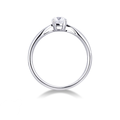 Anello con diamante Prezioso 0.50 ct in oro bianco