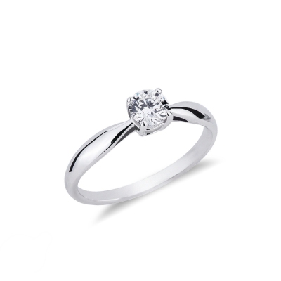 Anello con diamante Prezioso 0.50 ct in oro bianco