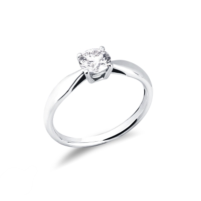 Anello fidanzamento Prezioso 0.70 ct oro bianco