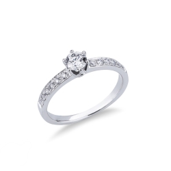 Anello da proposta Incanto in oro bianco 0.40 ct