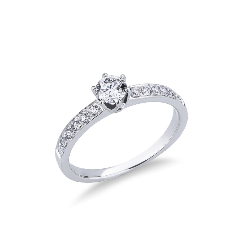 Anello da proposta Incanto in oro bianco 0.40 ct