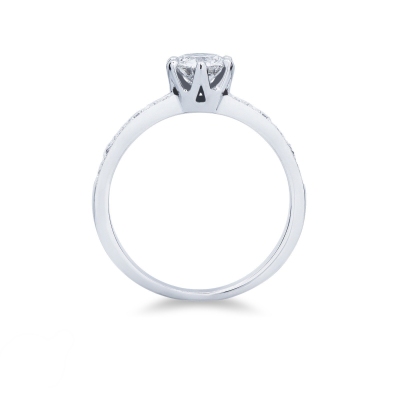 Anello fidanzamento Incanto diamante 0.70 ct oro bianco