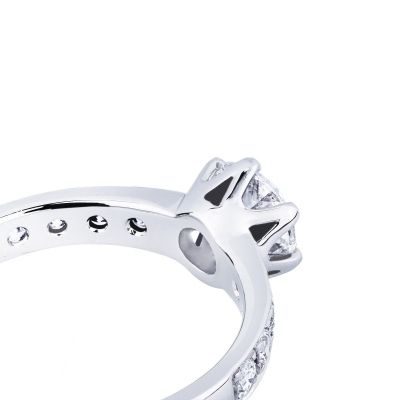 Anello fidanzamento Incanto diamante 1 ct oro bianco