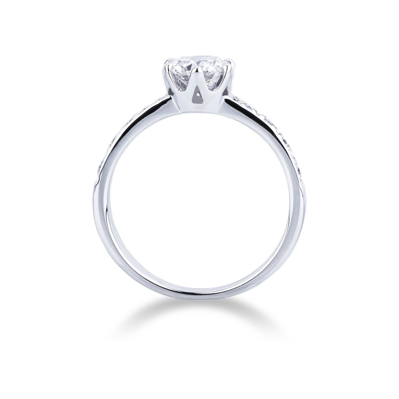 Anello fidanzamento Incanto diamante 1 ct oro bianco