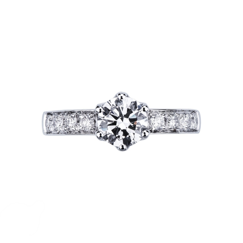 Anello fidanzamento Incanto diamante 1 ct oro bianco