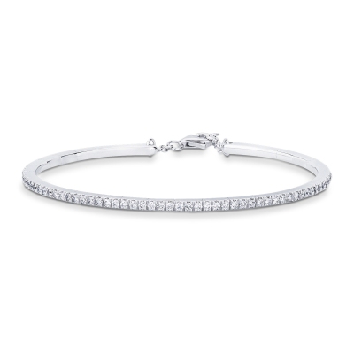 18k white gold spring bracelet with diamonds 