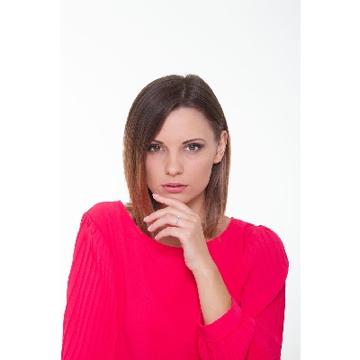 Solitario a 4 punte in oro bianco 18k con Diamante ct. 0,30