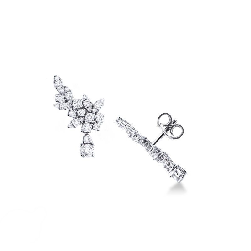 18k white gold fancy rings with diamonds