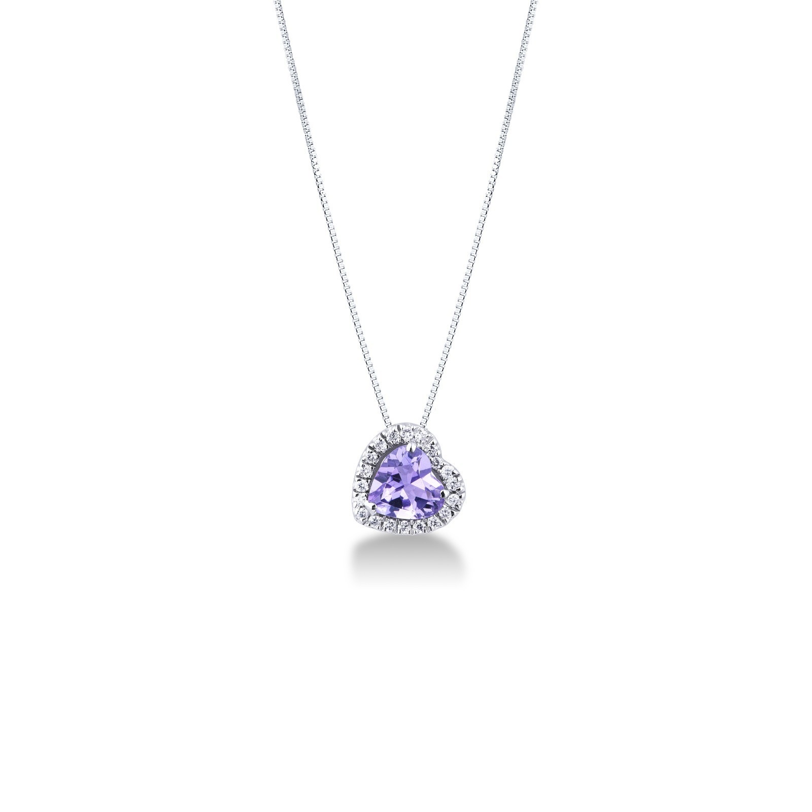Philip Jones Collana Con Ciondolo Cuore NAN In Cristalli Swarovski, Gioiello Elegante In Sacchetto Regalo Di Lusso