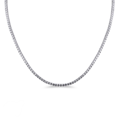 Diamond Tennis Necklace in 18k white gold