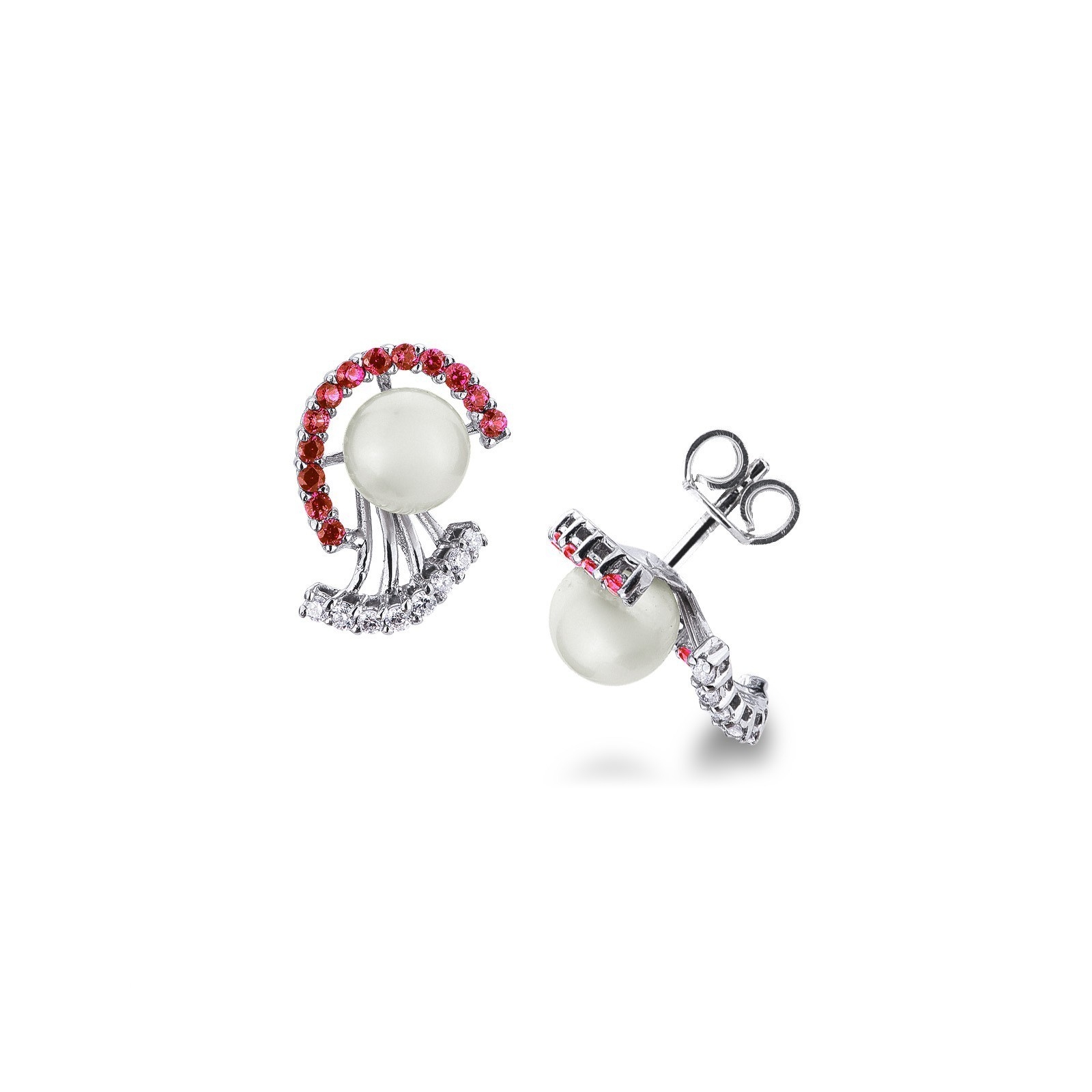 Orecchini A Monachella Delfino In Argento 925 Per Bambine – 24x8mm, Con Scatola Portagioie