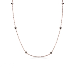 Fancy black diamond necklace