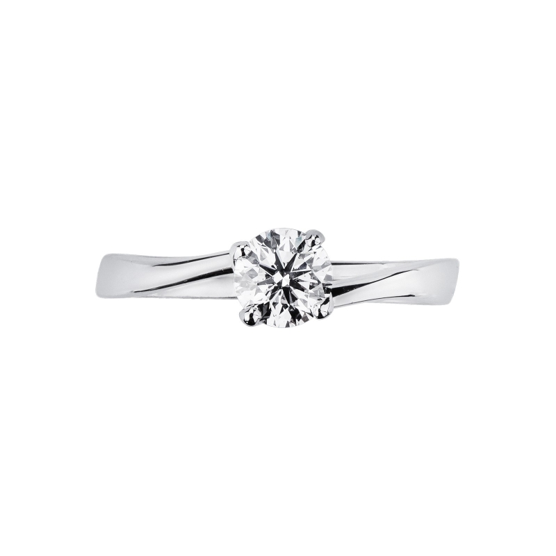 Solitaire ring with a 0,50 ct diamond 