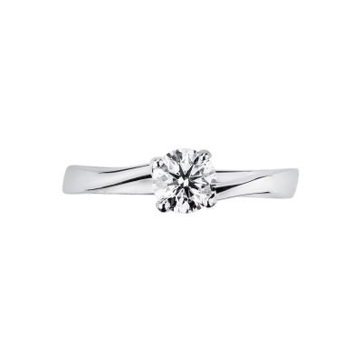Solitaire ring with a 0,50 ct diamond 