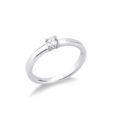 4 claw solitaire 0,20 ct diamond ring 