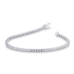 Bracciale Tennis in oro Bianco 18k con Diamanti, larghezza circa 2.40 mm