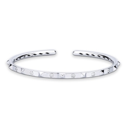 BRACCIALE RIGIDO CON BORCHIE MISURA DONNA(6CM X 5CM) CON BRILL