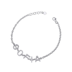 18k white gold bracelet with Sofia charm 