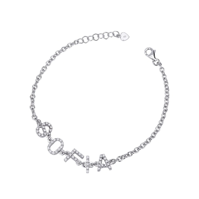 18k white gold bracelet with Sofia charm 
