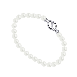 Bracelet with japanese pearls and white gold 18k and diamonds closure