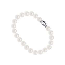 Pearl bracelet with 18k white gold closure 