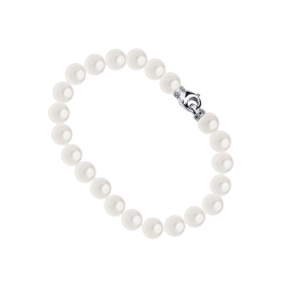 Pearl bracelet with 18k white gold closure 