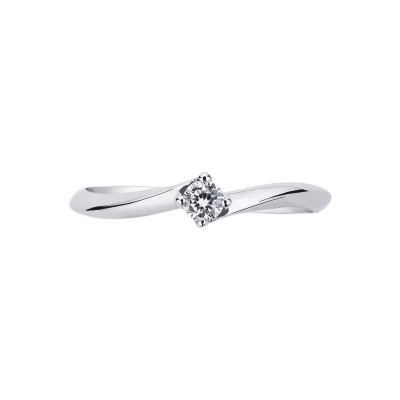 Anello solitario Emozione diamante 0,10 ct 