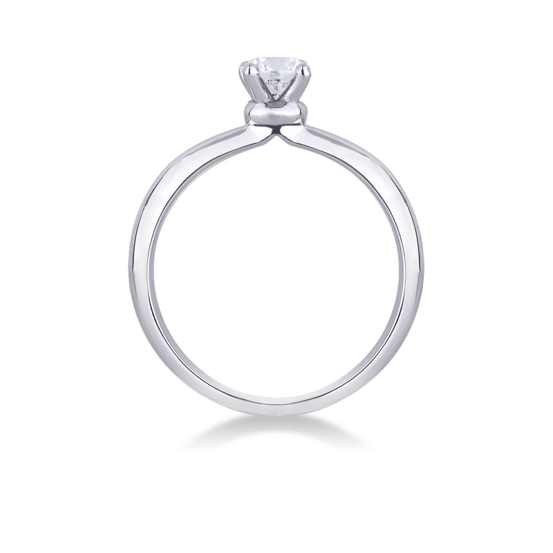 Anello solitario Sospiro 0,40 ct oro bianco 18k