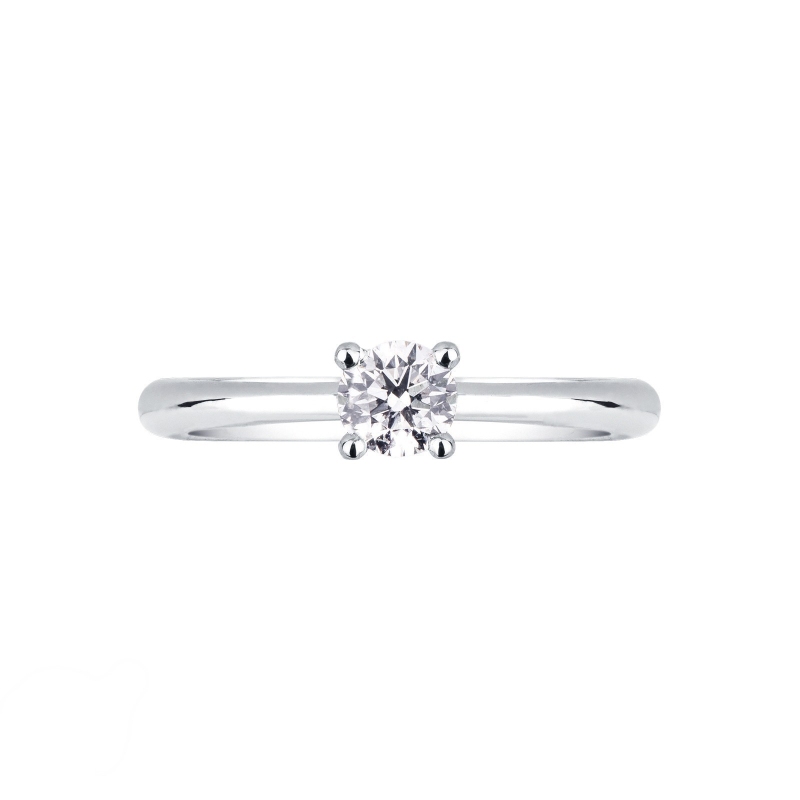 Anello solitario Sospiro 0,40 ct oro bianco 18k