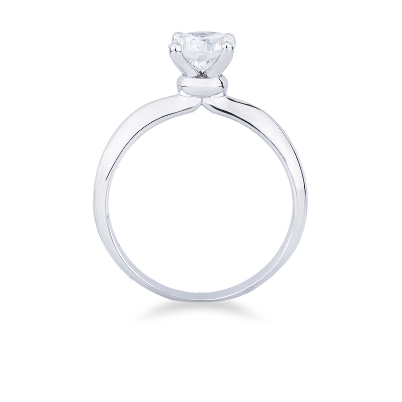 Anello fidanzamento Sospiro 0.90 ct in oro bianco 18k