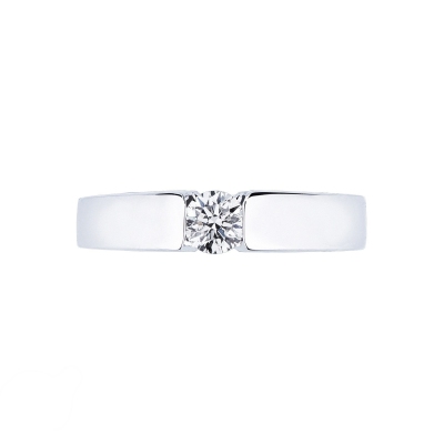 Solitario Anello Unico 0,30 ct in oro bianco 18k
