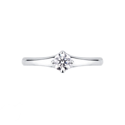 Anello Solitario Imperiale 0,30 ct in Oro Bianco
