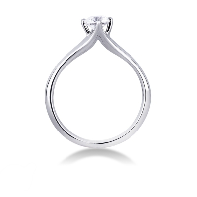 Anello Fidanzamento Imperiale 0,50 ct in Oro Bianco