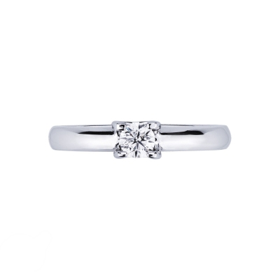 Solitario Legame con diamante 0,25 ct in Oro Bianco