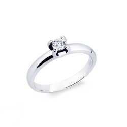 Solitario Legame con diamante 0,25 ct in Oro Bianco