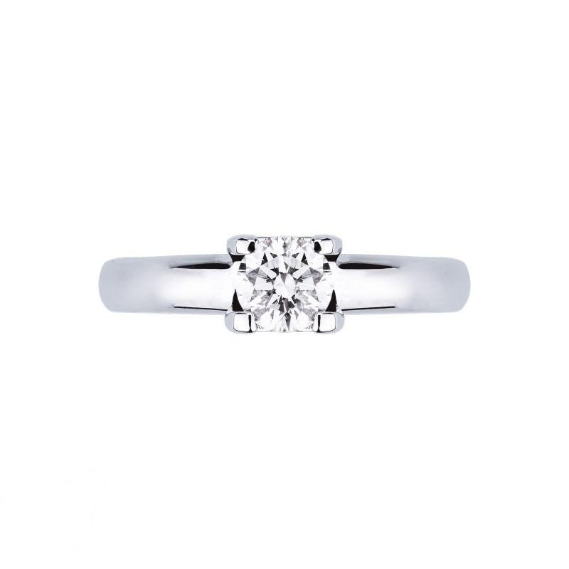 Anello Fidanzamento Legame 0,50 ct in Oro Bianco 