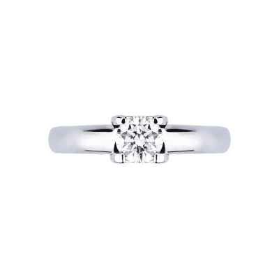 Anello Fidanzamento Legame 0,50 ct in Oro Bianco 